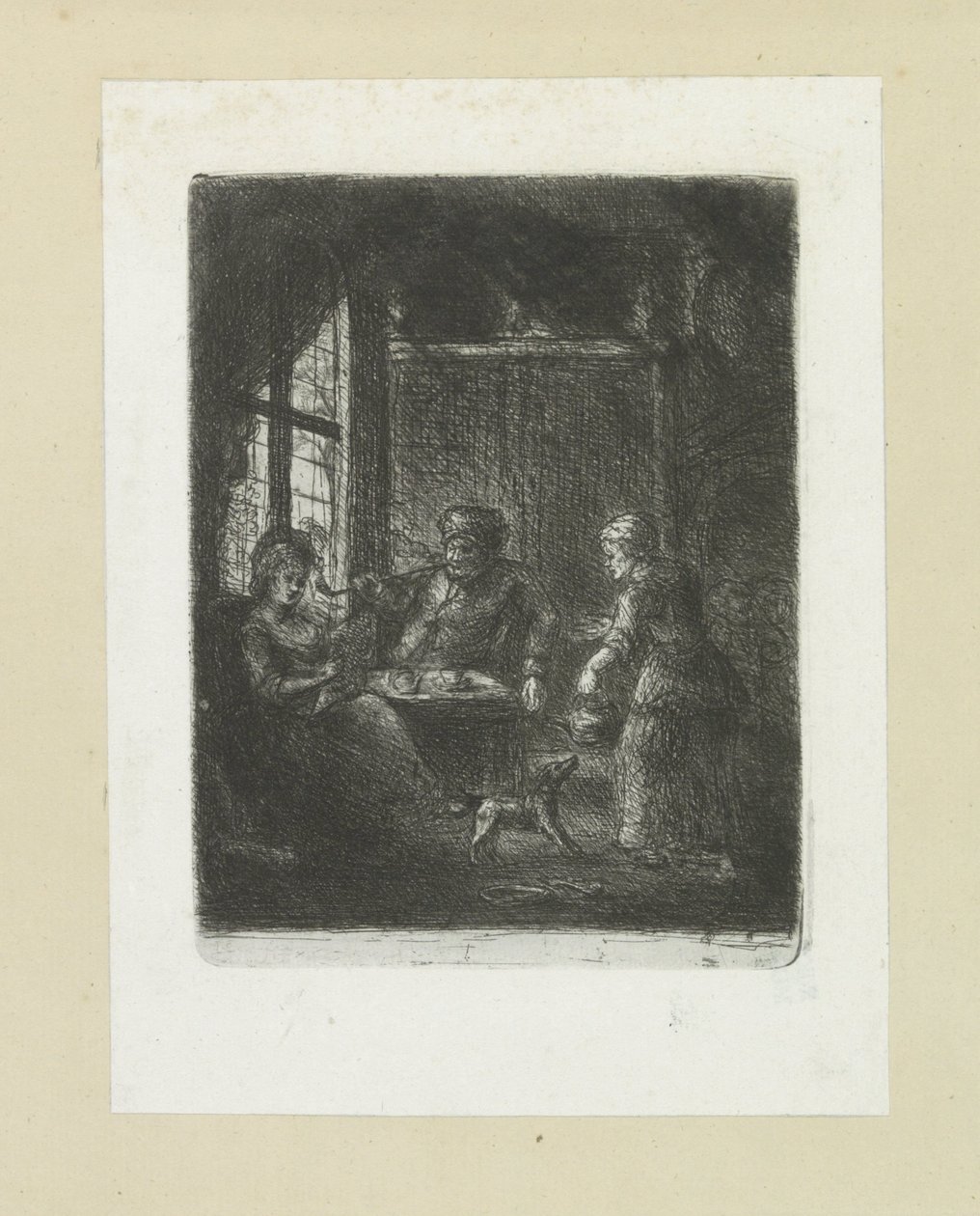 ウーンカマーがパールを置く The Compleat Work of Etchings by John Chalon / Oeuvre Complette des Eaux Fortes par Jean Chalon (シリーズ名) 作： ヤン・シャロン