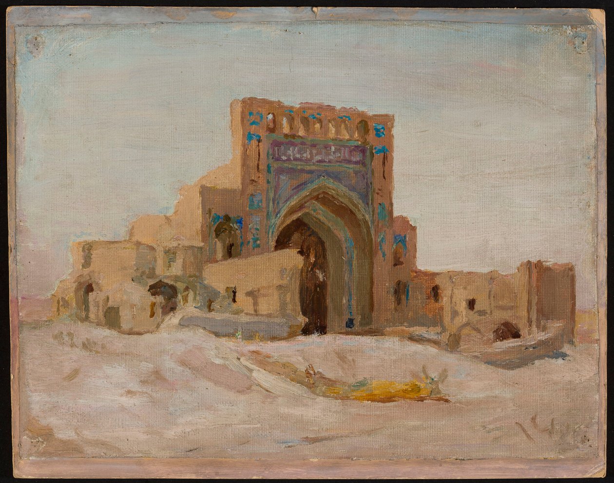 古いペルシャのモスク。トルキエスタンへの旅より 作： ヤン・シアグリンスキー