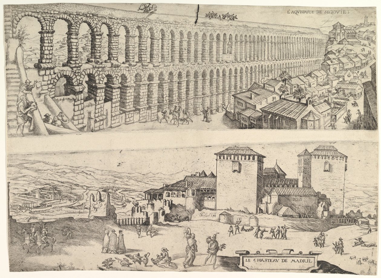 セゴビアの水道橋とマドリード城、1500〜1599年。 作： ヤン・コルネリス・ヴェルメイエン