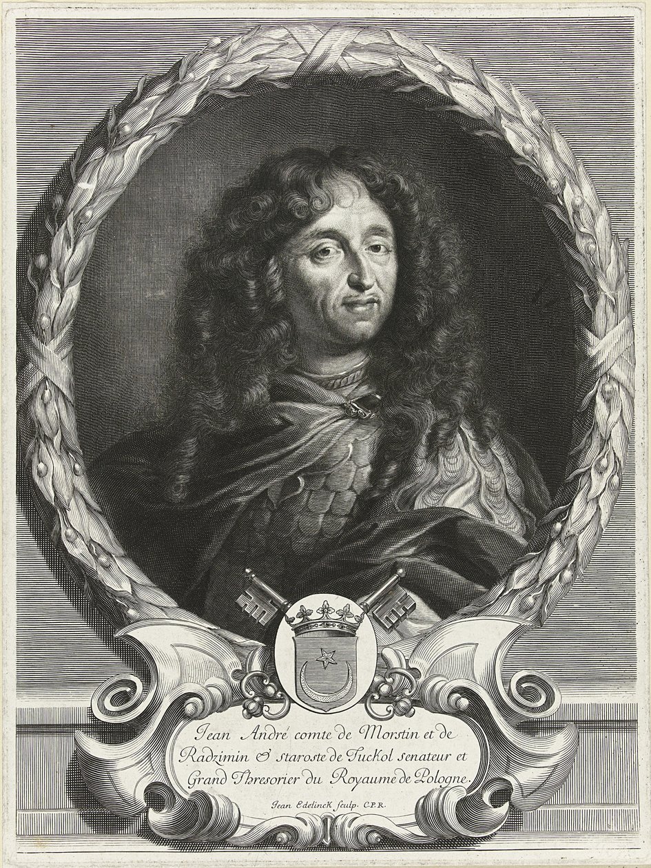詩人Jan Andrzej Morsztynの肖像 1621-1693年 1670年代 作： Jan Edelinck