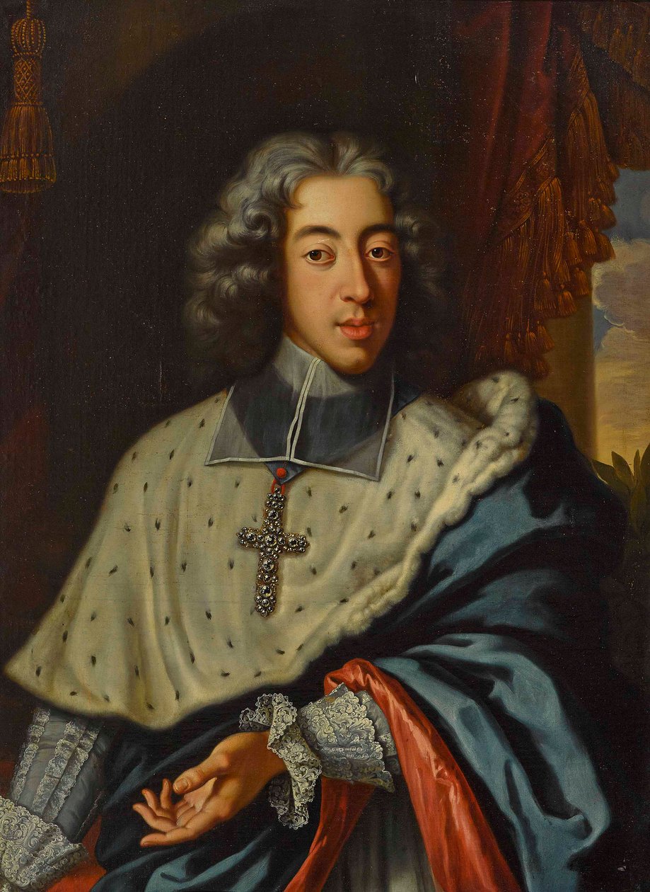 バイエルンのクレメンス・アウグスト（1700-1761）、ケルンの大司教-選帝侯 - ヤン・フランツ・ファン・ドゥーヴェン（1656-1727）。キャンバスに油彩 寸法 : 96,5x71,5 cm 個人蔵 作： ヤン・フラン・ダウベン