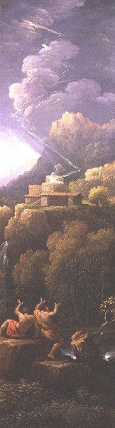 古典的な風景の中の嵐 作： ヤン・フランス・ファン・ブロエメン