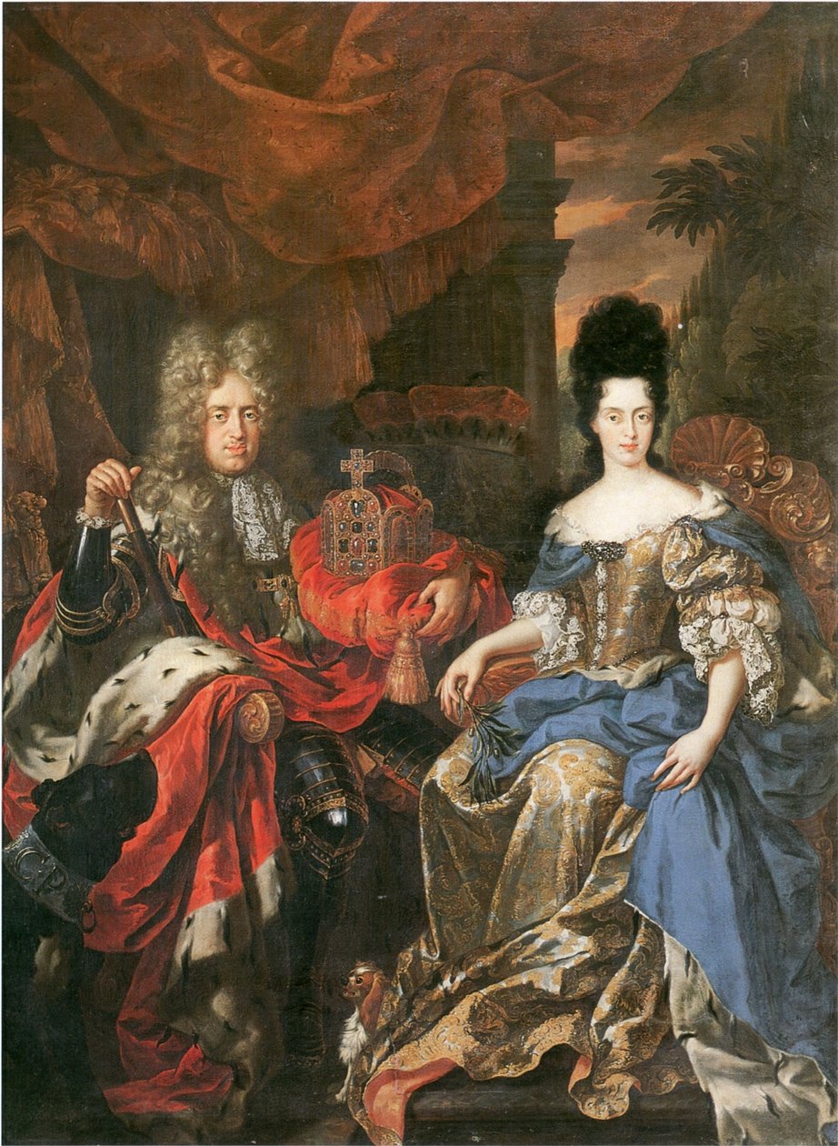 ドイツ語：Doppelbildnis Johann Wilhelm von der Pfalz und Anna Maria Luisa de