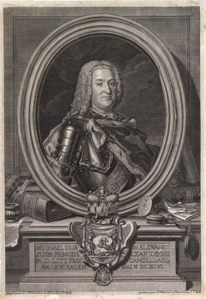 ミハエル王子の肖像フレデリク・チャルトリスキ1696-1775、18世紀半ば。 作： ヤン・フレデリック・ミリウス