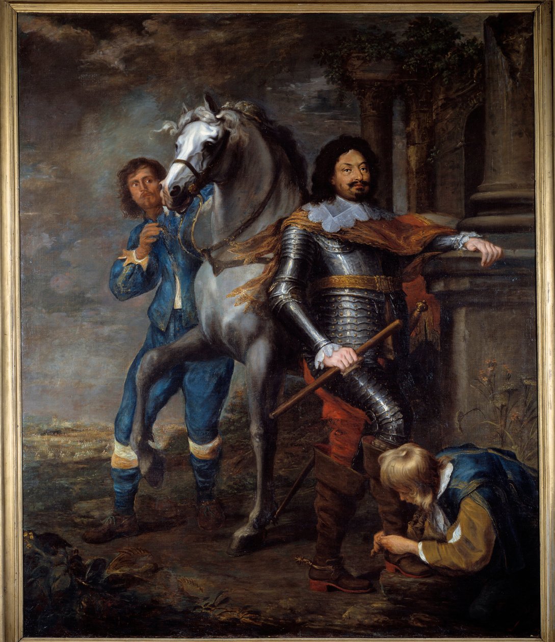 オッタビオ・ピッコロミーニ将軍（1599-1656） ヤン・ファン・ブロンクホルスト（1603-1662）の絵画 17世紀 日2,72x2,37 m バイヨンヌ、ボナ美術館 作： ヤン・ゲリッツ。ヴァン・ブロンクホルスト