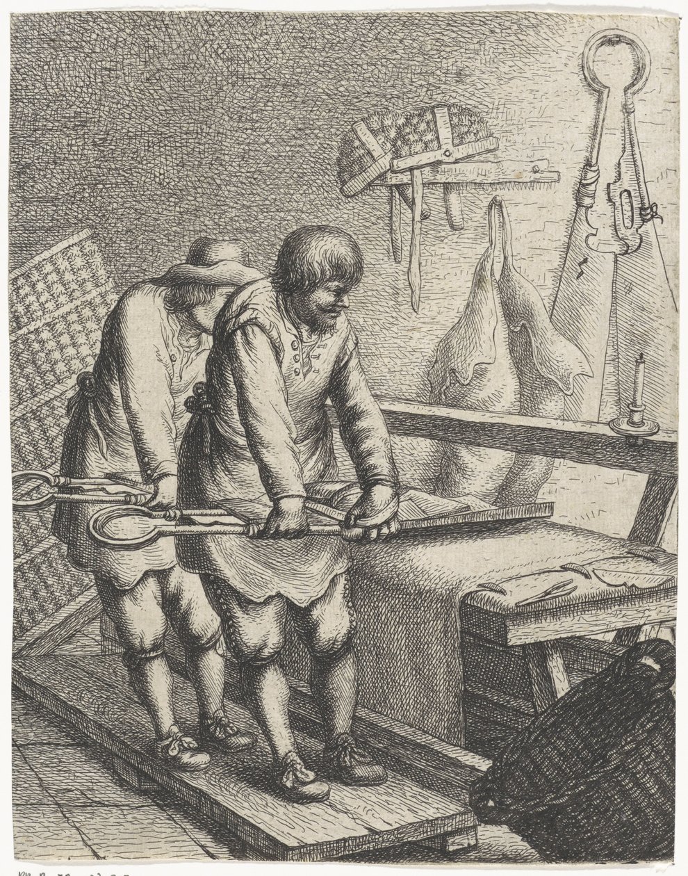 布せん断機 職業（シリーズタイトル） 作： Jan Gillisz van Vliet