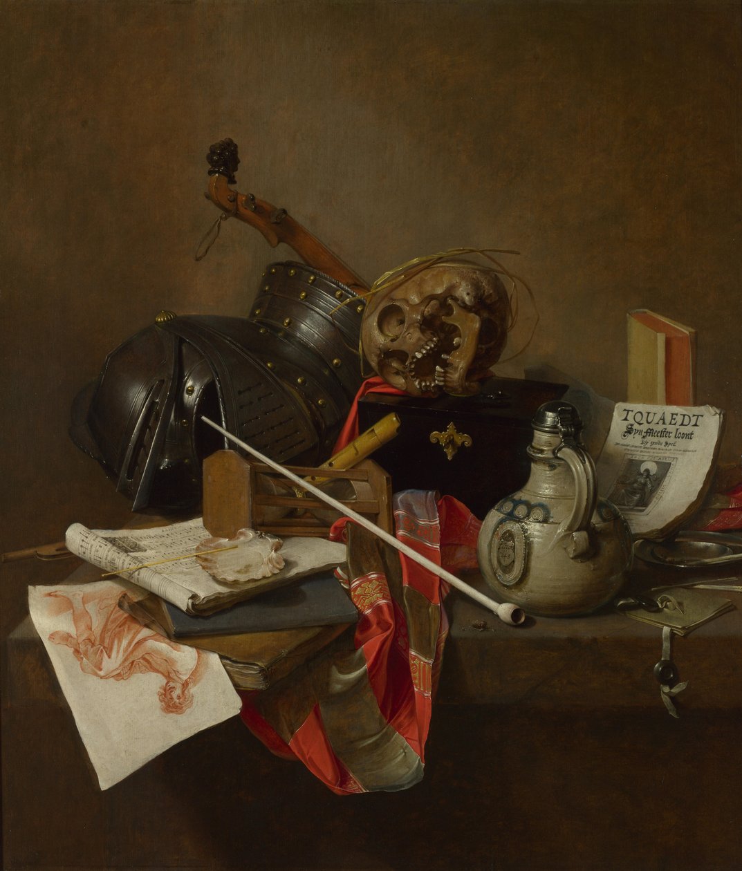 ヴァニタスの静物、1648 作： Jan Janszトレック