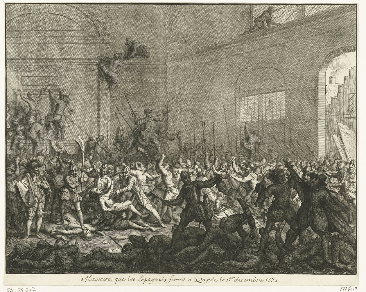 ナールデンの教会での殺人、1572 年 作： ヤン・ルイケン