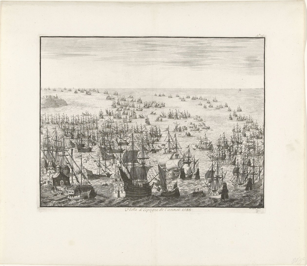 1588年のスペイン無敵艦隊の沈没c。 1680 作： ヤン・ルイケン