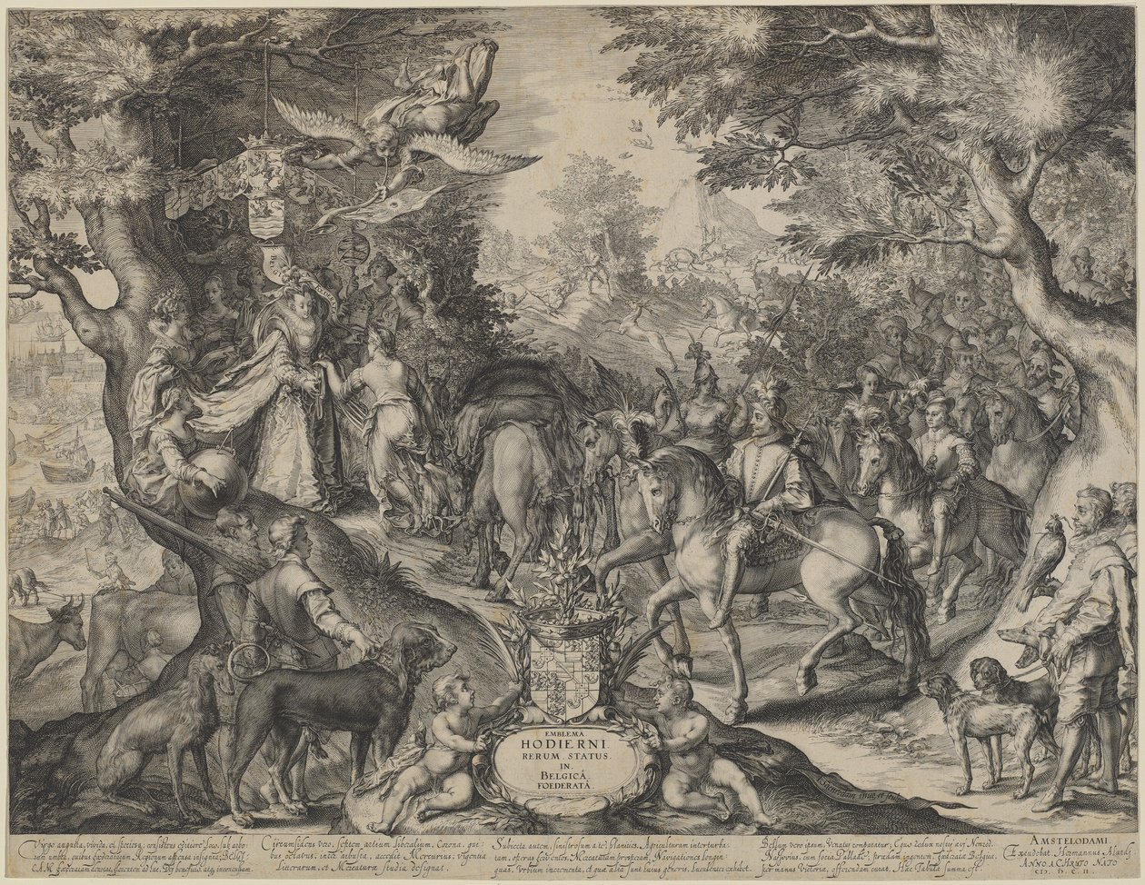 繁栄する合衆国州の寓話 作： Jan Pietersz Saenredam