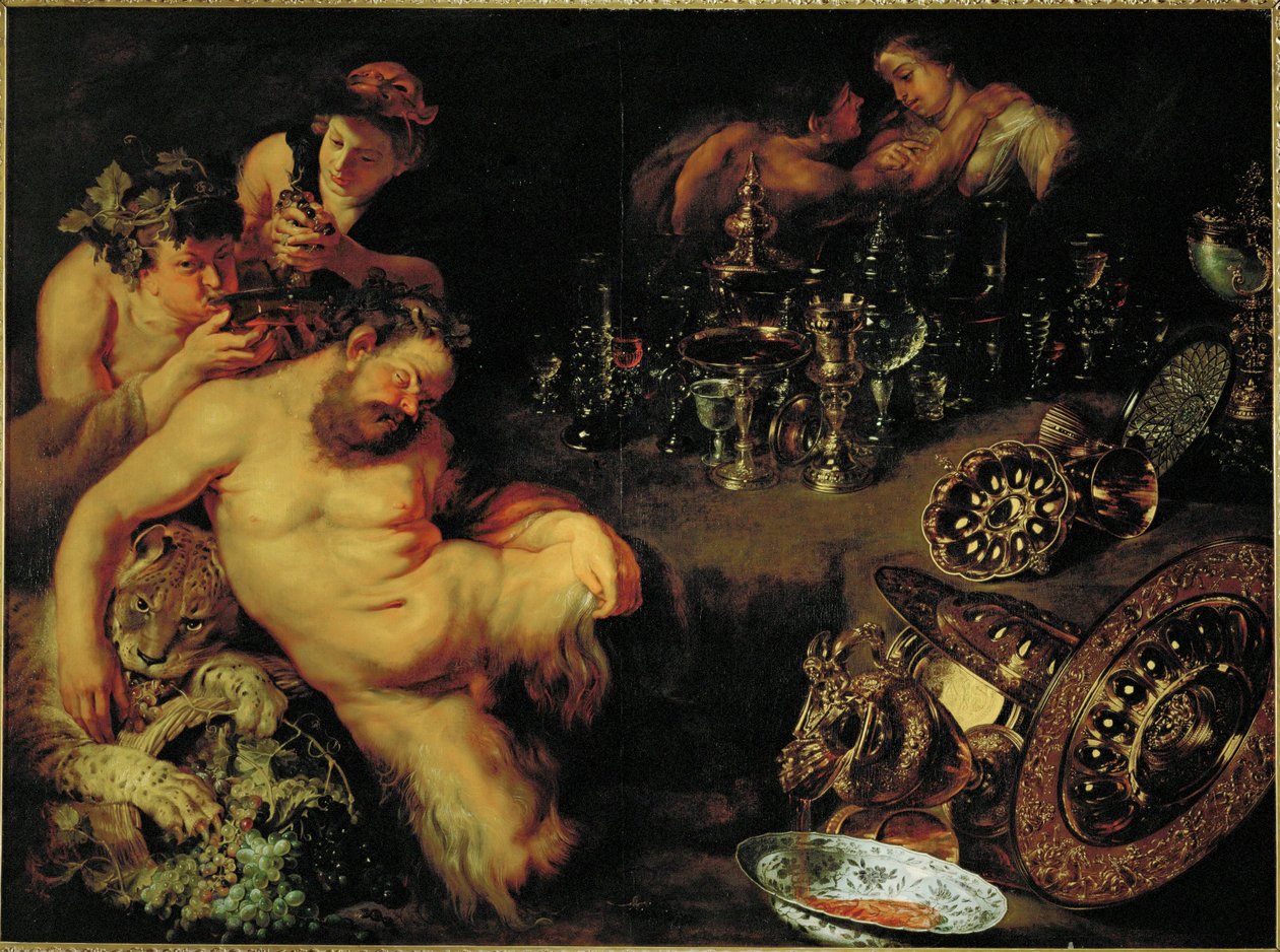 ドランクン・シレヌス（油彩・キャンバス） 作： ヤン＆ルーベンス PP (1577-1640) ブリューゲル