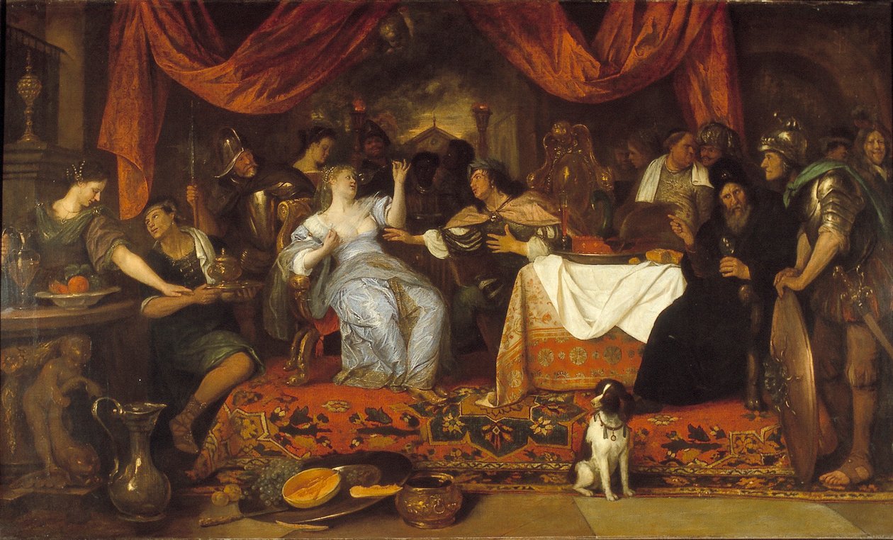アントニウスとクレオパトラ 作： Jan Steen