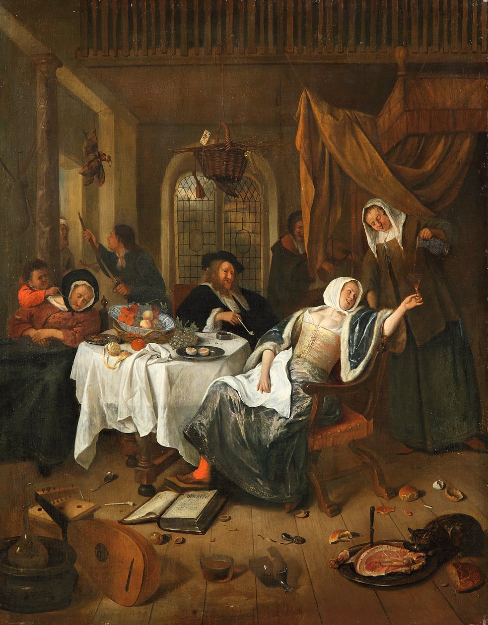 放蕩な家庭 作： Jan Steen
