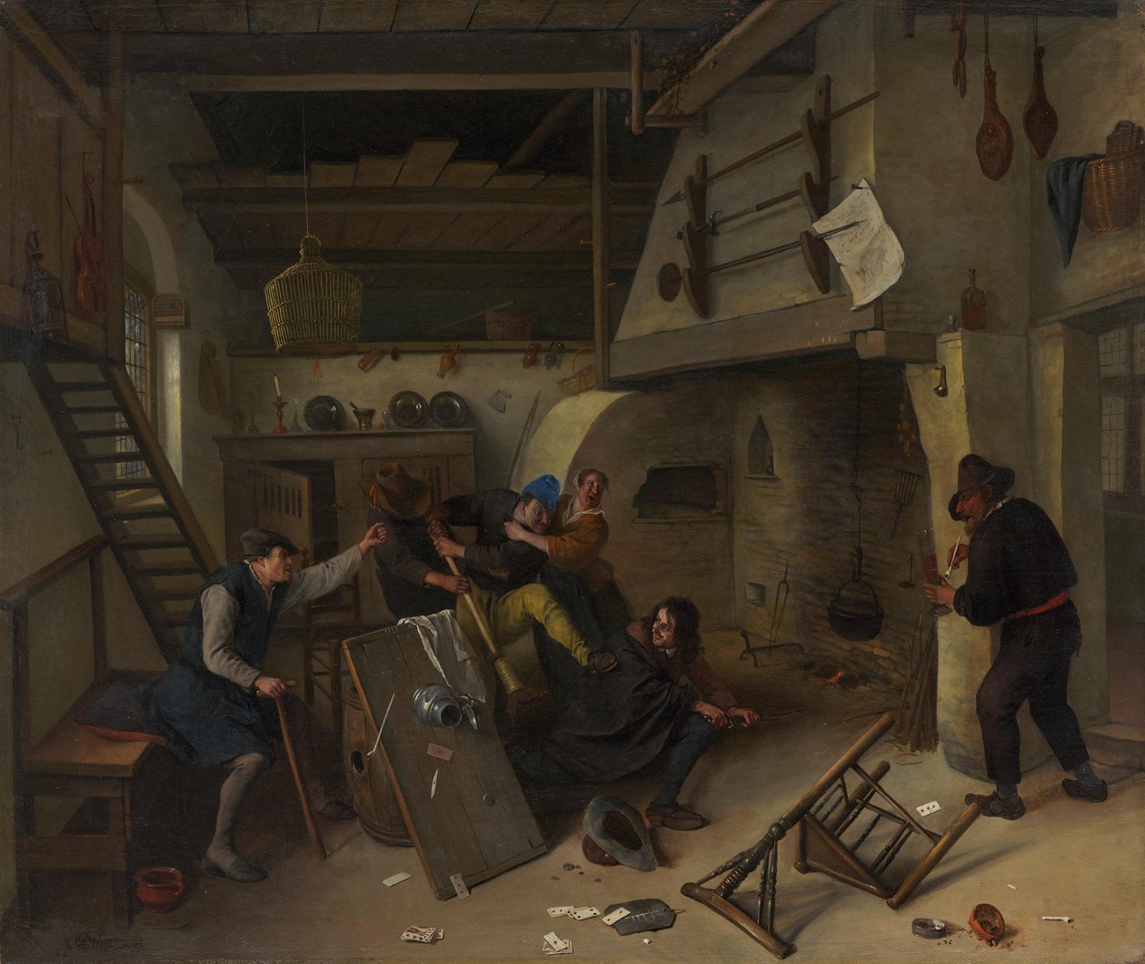 酒場での乱闘 作： Jan Steen