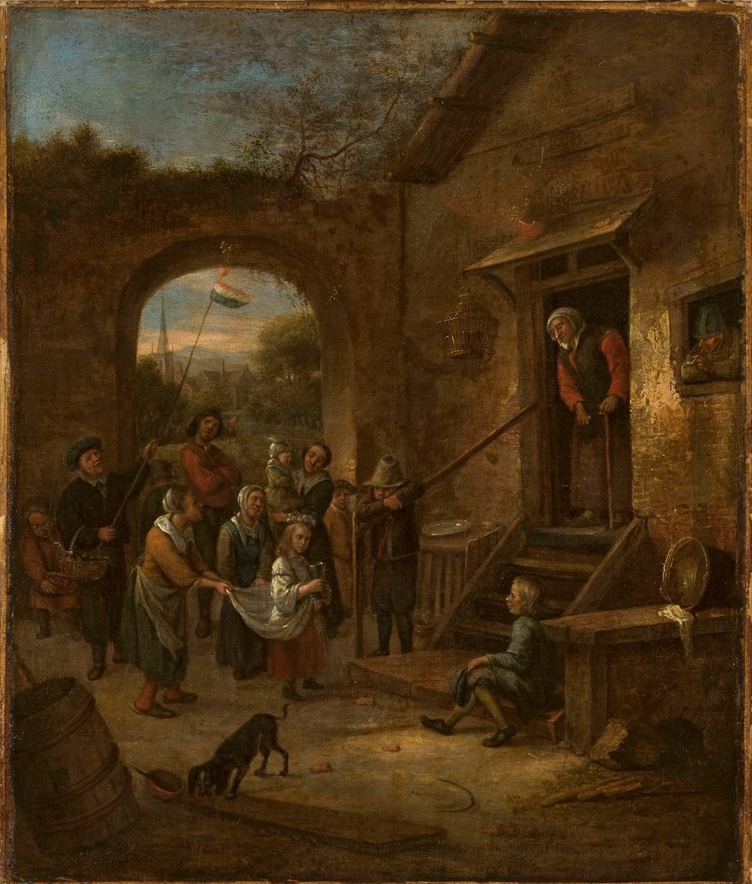 五月祭（施し物集め） 作： Jan Steen