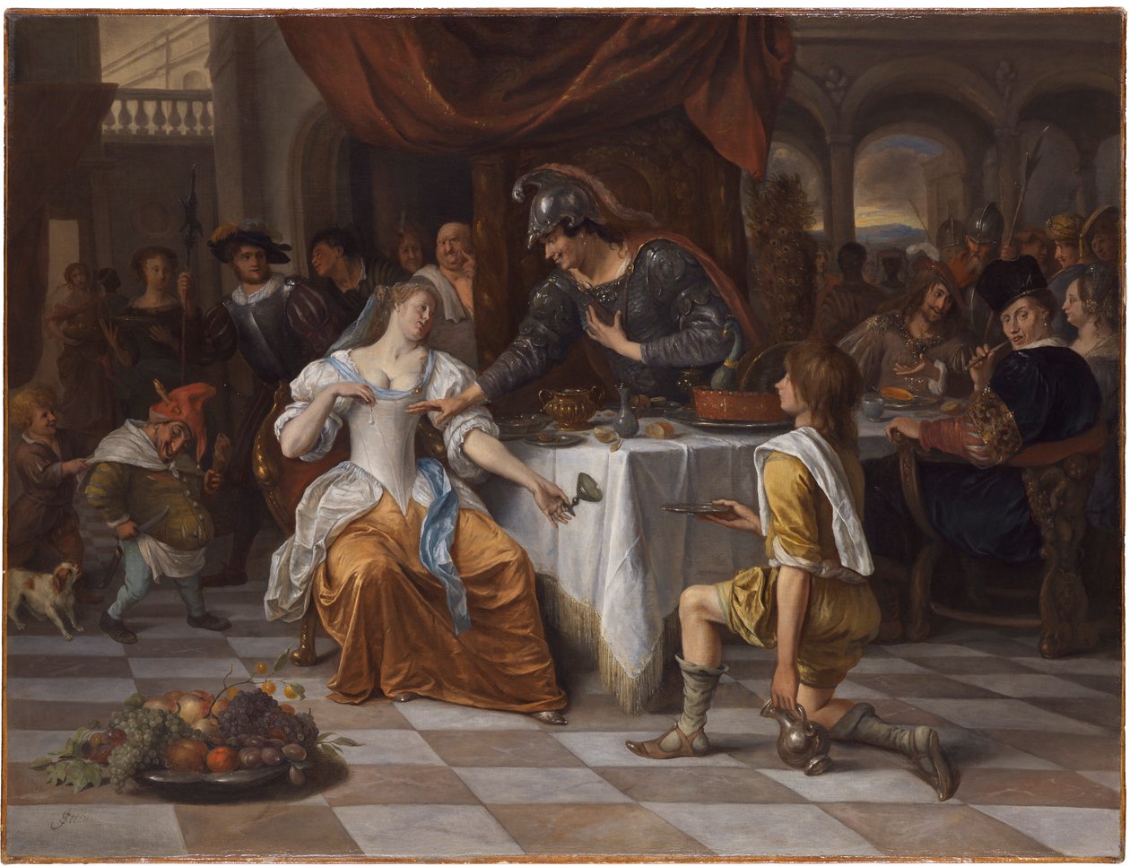 アンソニーとクレオパトラの宴 作： Jan Steen