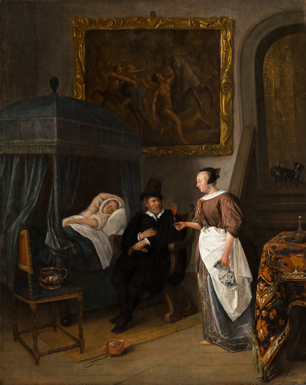 医者の訪問 作： Jan Steen