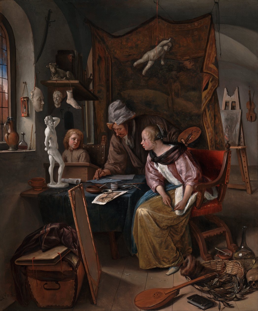 ドローイング・レッスン 作： Jan Steen