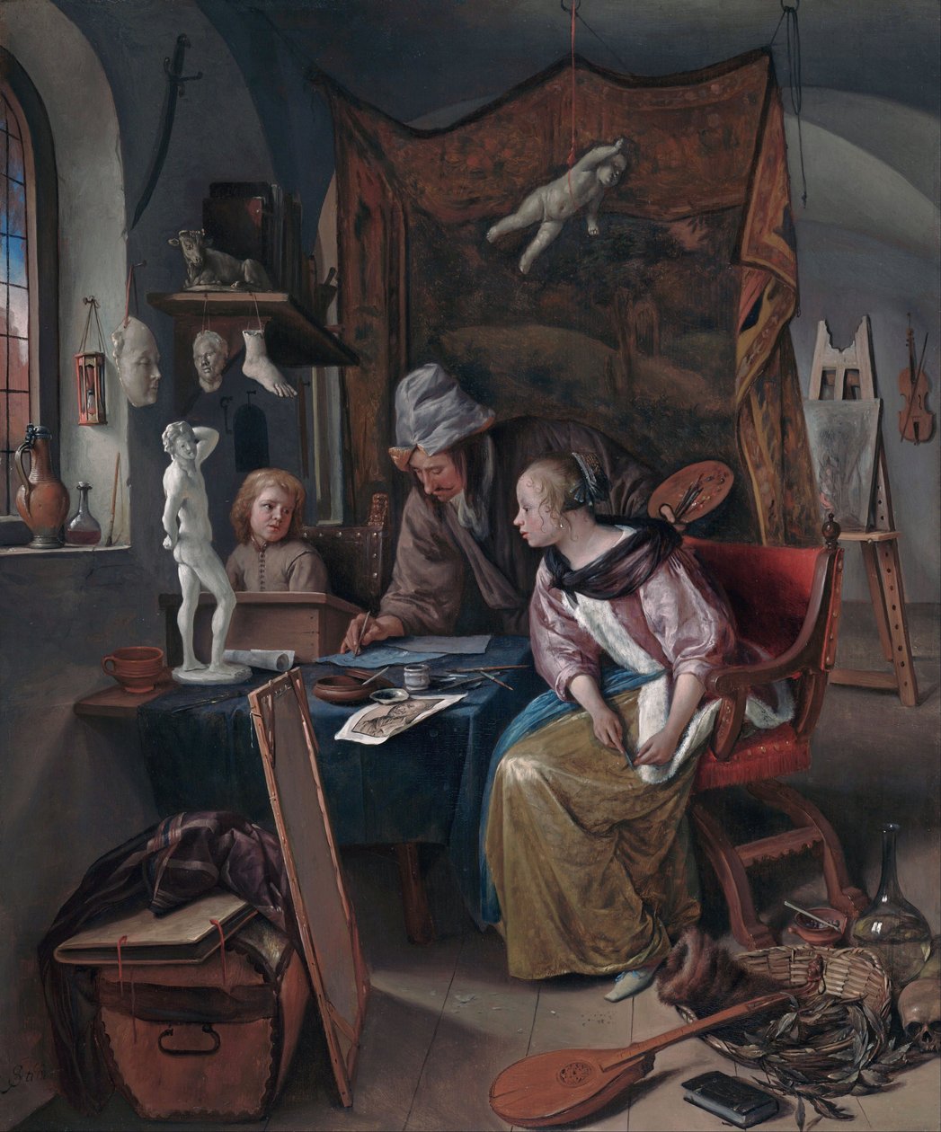 ドローイング・レッスン 作： Jan Steen