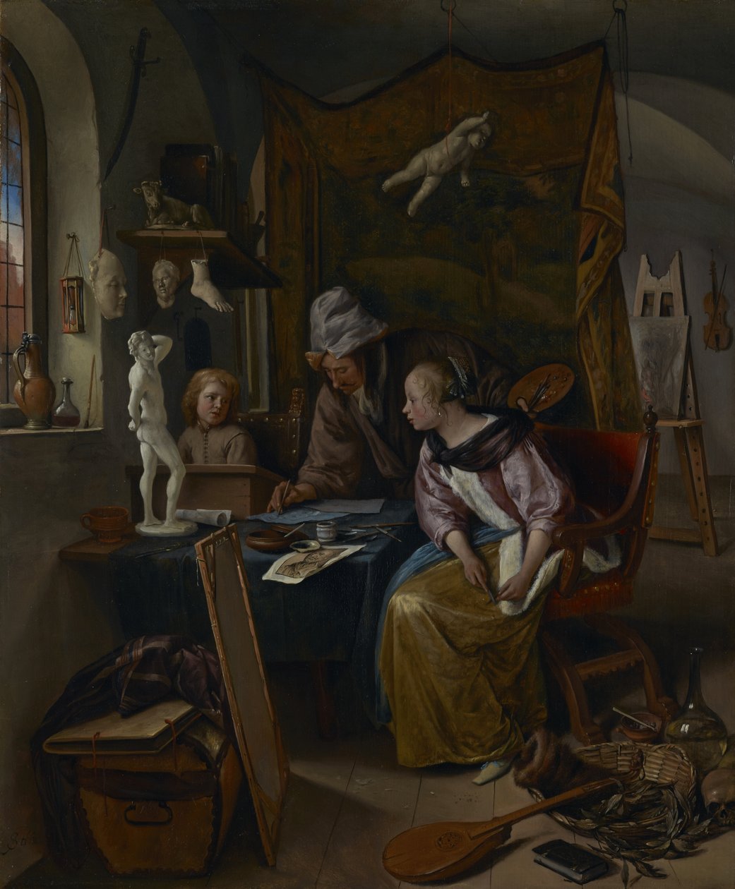 ドローイング・レッスン 作： Jan Steen