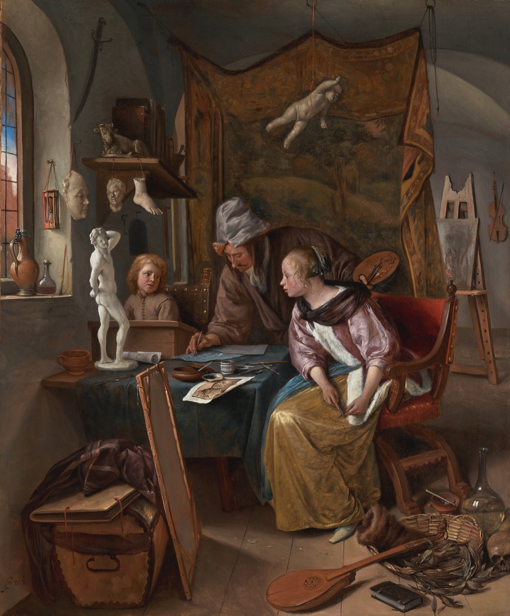 素描の授業 作： Jan Steen