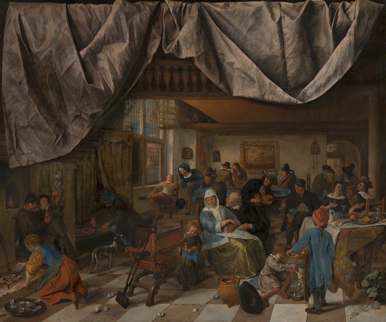 人間の生涯 作： Jan Steen