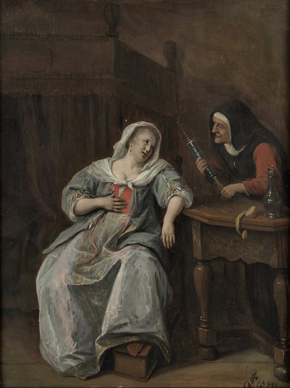 病気の女 作： Jan Steen