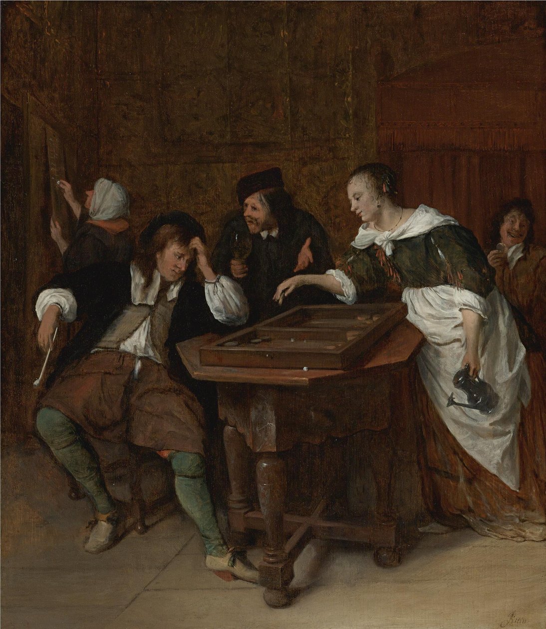 トライクトラックの選手たち 作： Jan Steen
