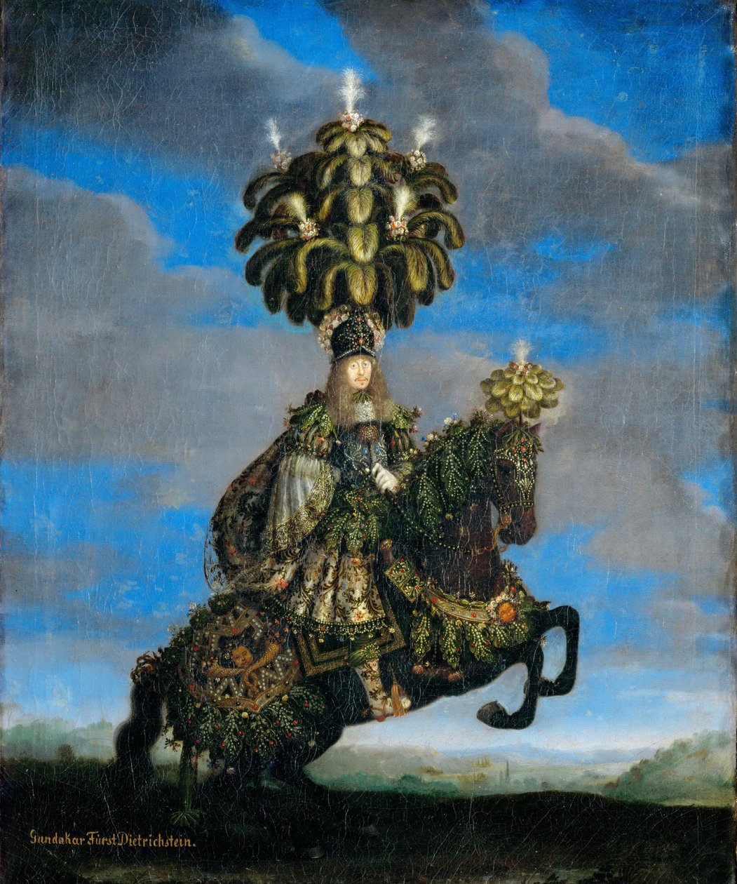グンダーカル、ディートリッヒシュタイン王子1623-1690、馬のバレエの衣装、1667年 作： ヤン・トーマス