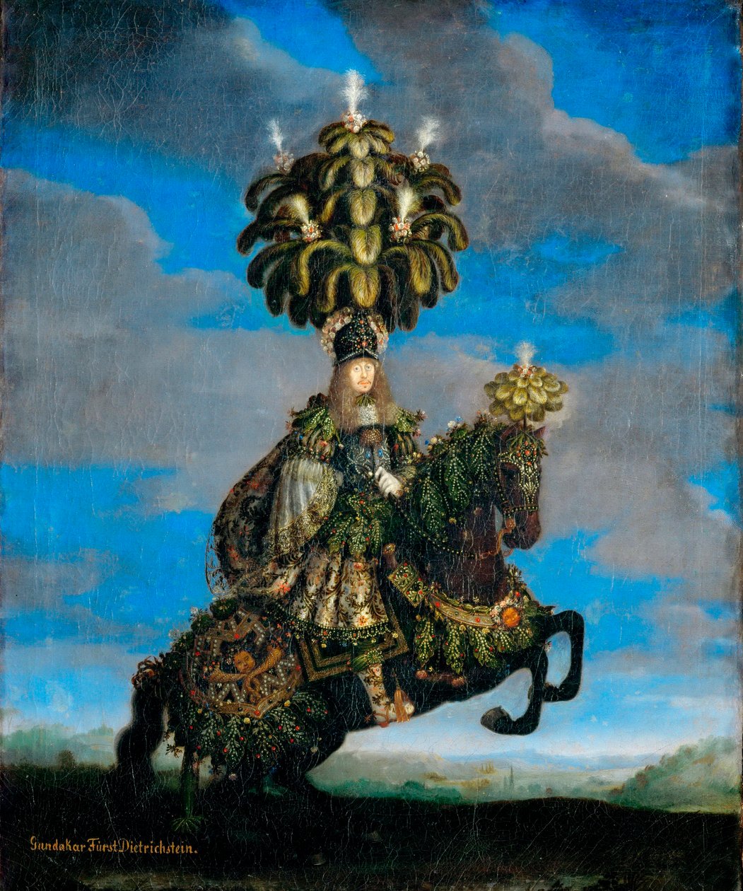 「フェルディナント ヨーゼフ (1636-1698) の肖像画、ディートリヒシュタイン公、グンダカール デ ディートリヒシュタイン バレエ エクストリーム」 (1617-1678) 作： ヤン・トーマス・ファン・アイペレン