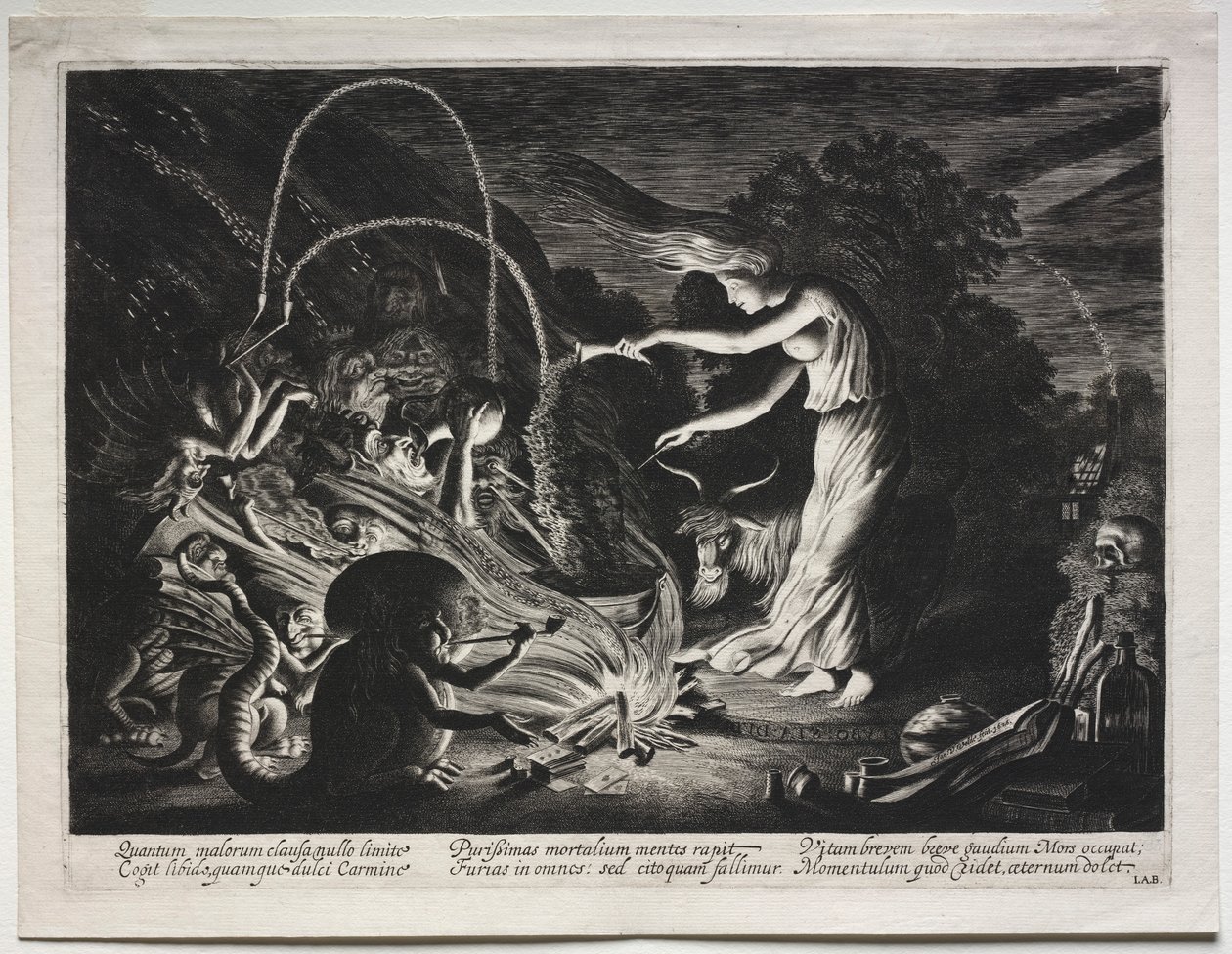 魔女の夜の作品、1626年。 作： ヤン・ヴァン・デ・ヴェルデ