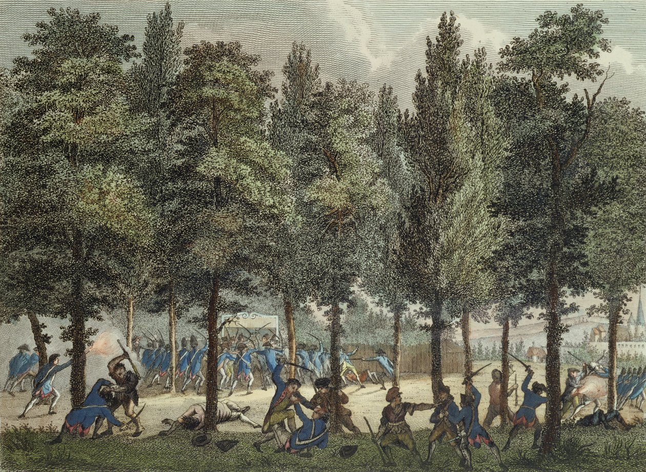 シャンゼリゼのマルセイユ、1792年6月30日、レイニエヴィンケレス（1741-1816）とダニエルフライデー（1765-1822）によって彫刻 作： 1月Bulthuisの後