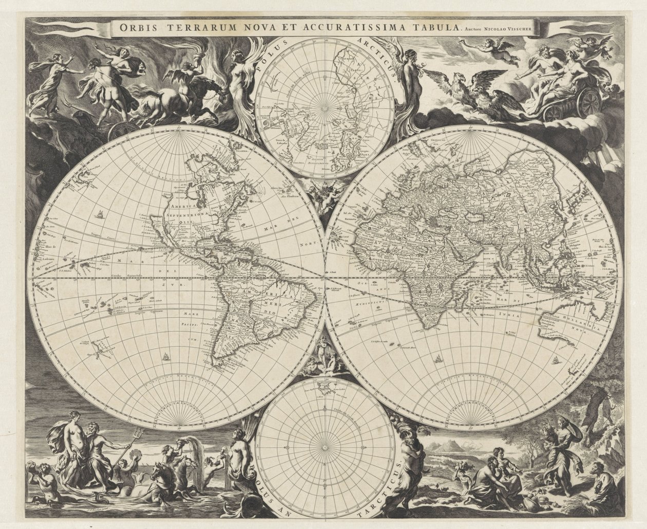 世界地図 作： ヤン・デ・フィッシャー