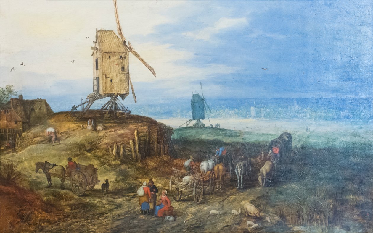 風車のある風景 | アートプリント