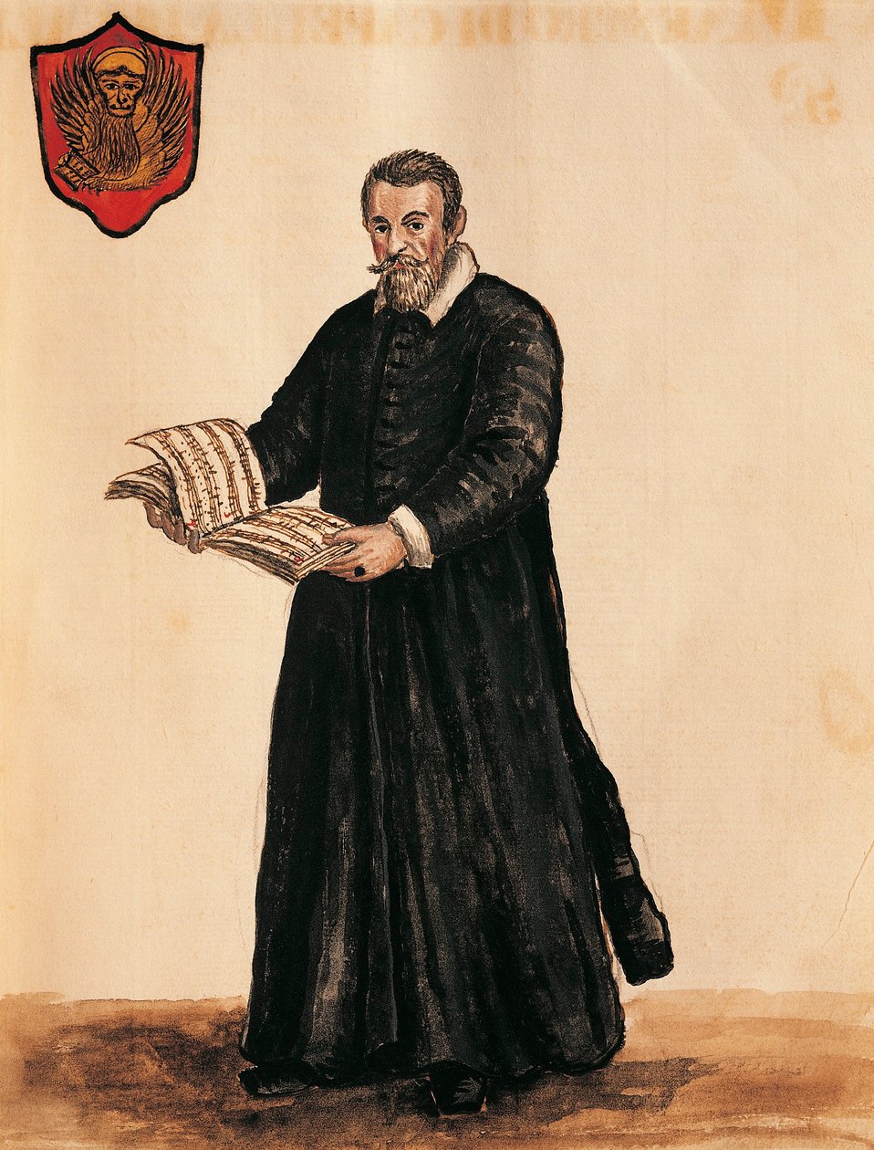 イタリア、ヴェネツィア、イタリア人作曲家クラウディオ・モンテヴェルディ（1567 - 1643）の肖像 作： ヤン・ヴァン・グレーベンブローク