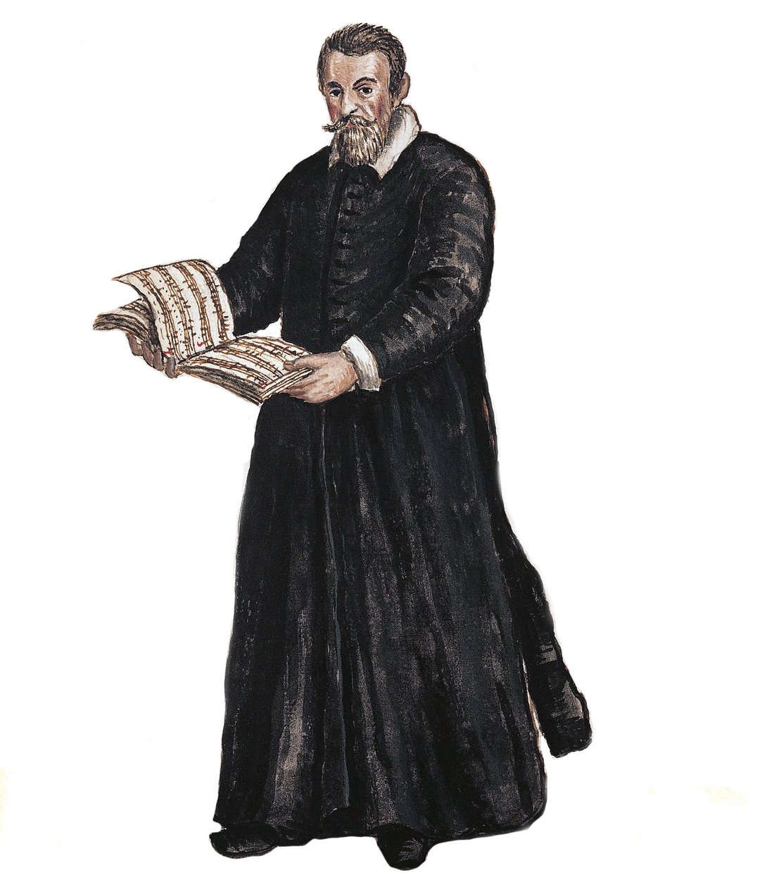 Portrait of Claudio Monteverdi - Claudio Monteverdi (1567-1643) イタリアの作曲家 Jan van Grevenbroeck (or Giovanni Grevembroch (Grevenbroch)) (1731-1807)が描いた後のPortrait of Claudio Monteverdi 作： ヤン・ヴァン・グレーベンブローク