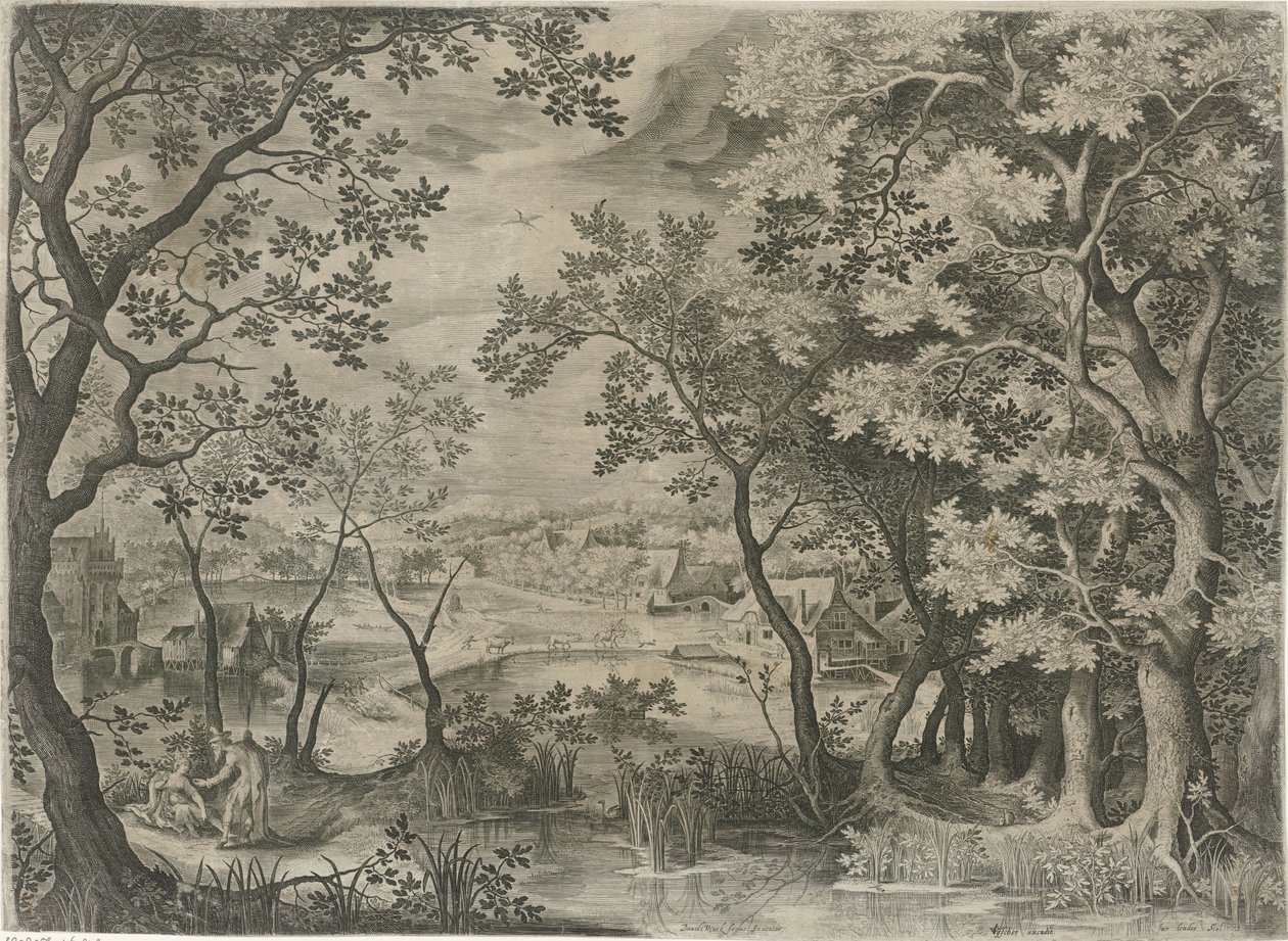 ユダとタマルのいる風景 作： Jan van Londerseel