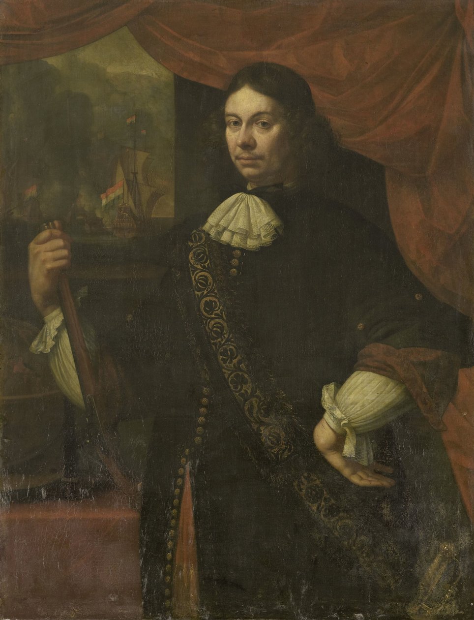 Cornelis Jacobsz de Boer、海軍大佐の肖像 作： ヤン・ファン・ネック