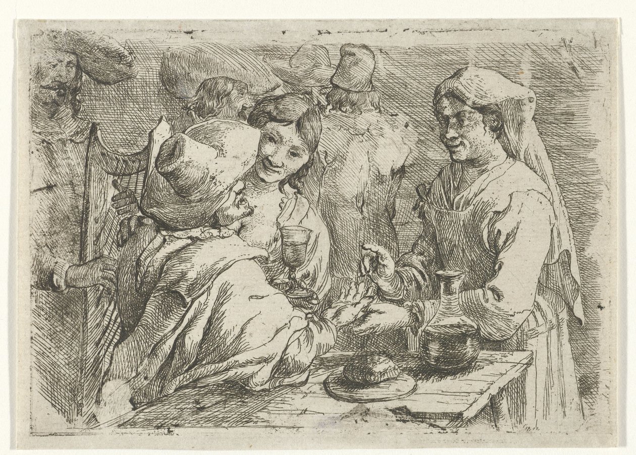 お客様と占い師 作： Jan van Ossenbeeck