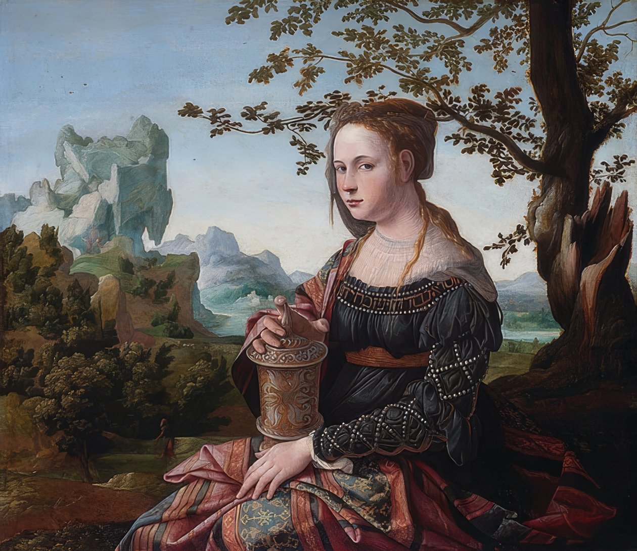 マリアマグダレナ。 1530年頃 作： ヤン・ヴァン・スコアル