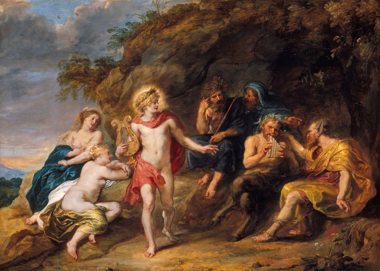 ミダスの判決、1640年頃 作： ヤン・ヴァン・デン・ヘッケ