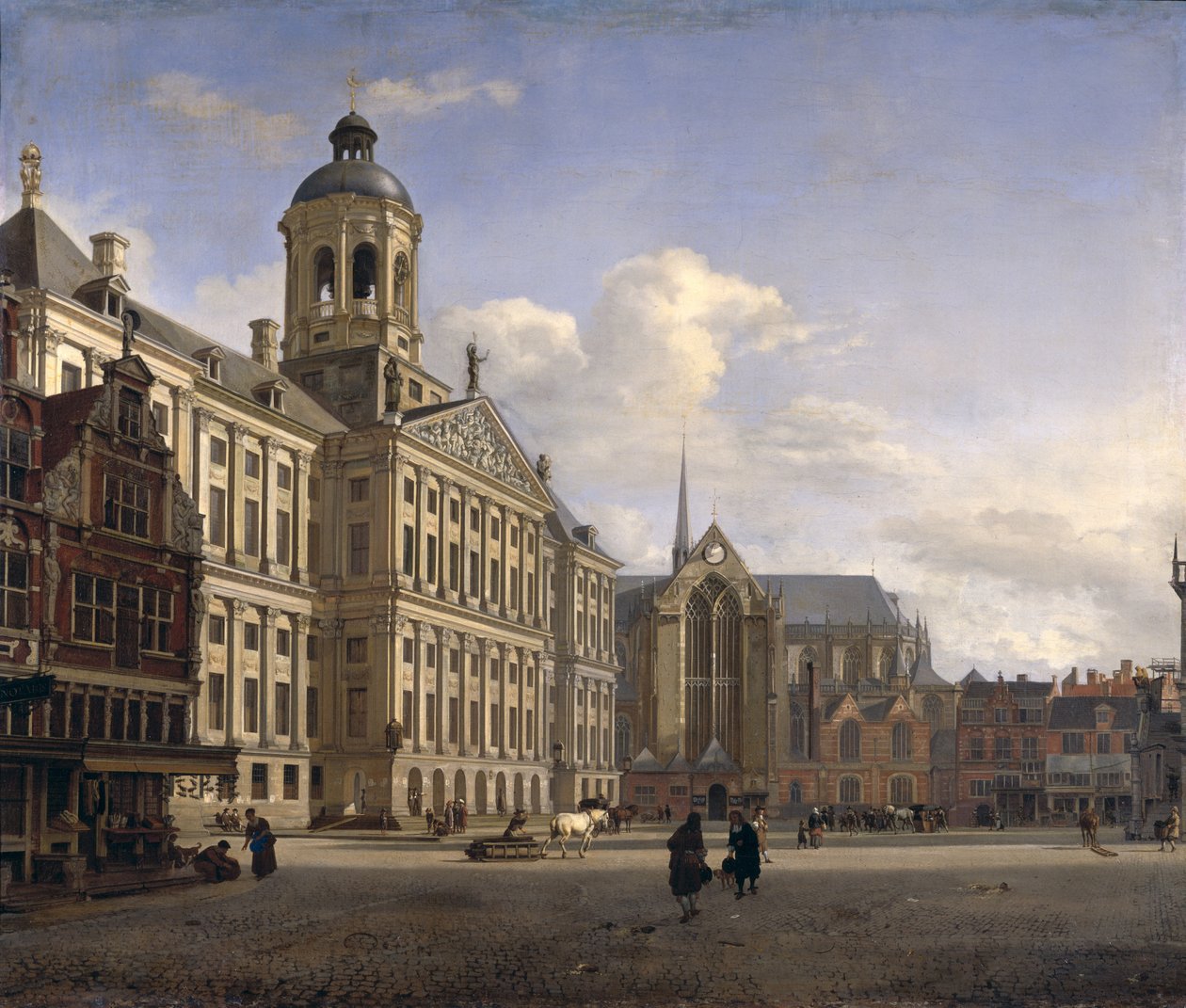 アムステルダムの新市庁舎、1668年 作： ヤン・ファン・デル・ハイデン