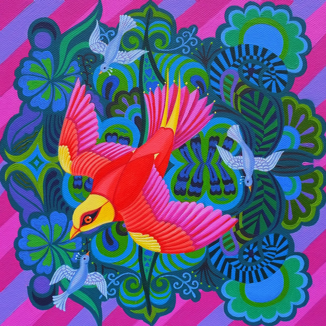 急降下する鳥、2013年、 作： ジェーン・タッターズフィールド