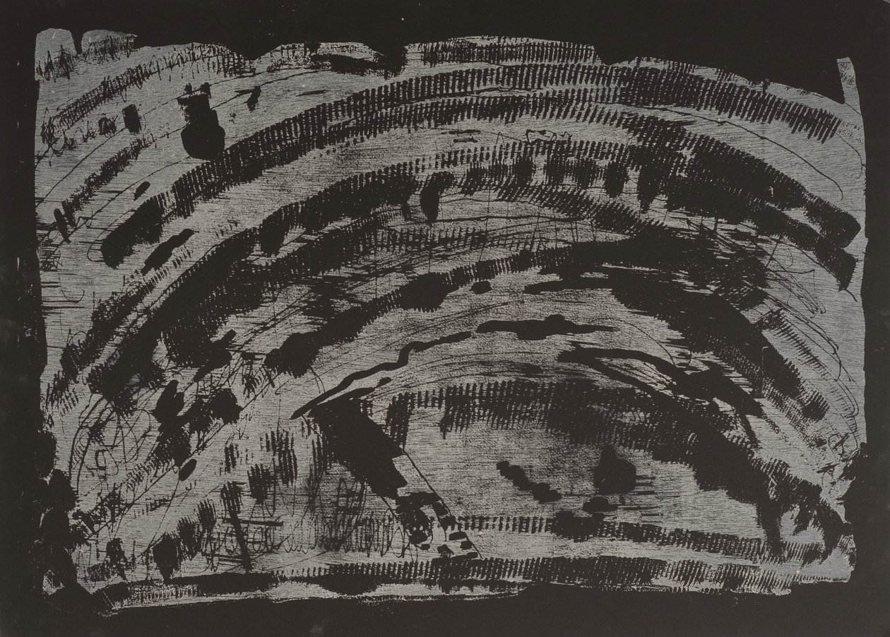 毒された地球II、2013年（チェーンソーの木版画） 作： ジャネット・マッケンジー