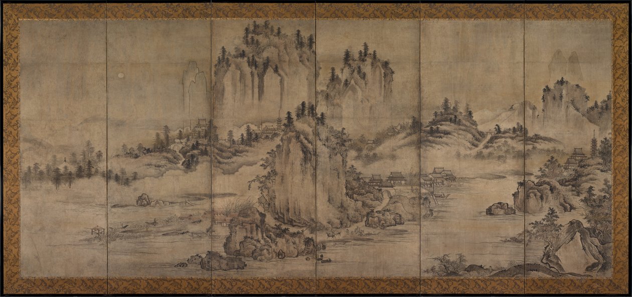 風景 作： 日本、室町時代
