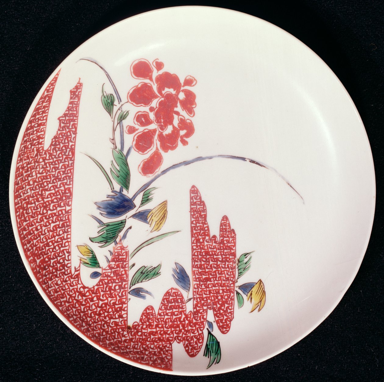 鍋島プレート、1716-35年（磁器） 作： 日本語学校