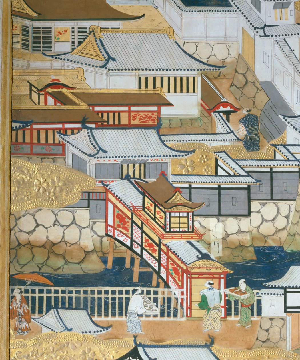 長一屏風 - 八曲一双屏風（絵画） 作： 日本語学校