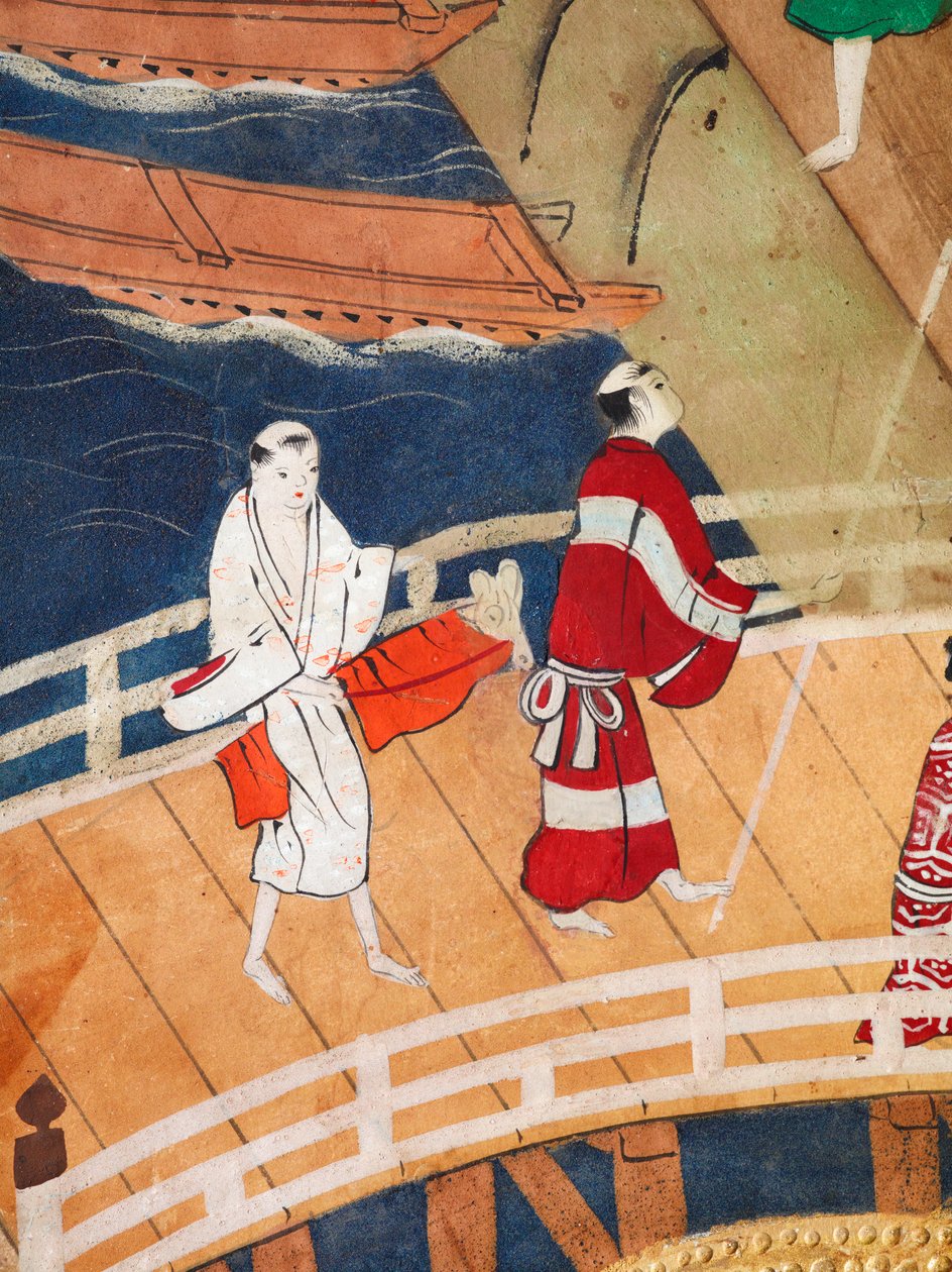 長一屏風 - 八曲一双屏風（絵画） 作： 日本語学校