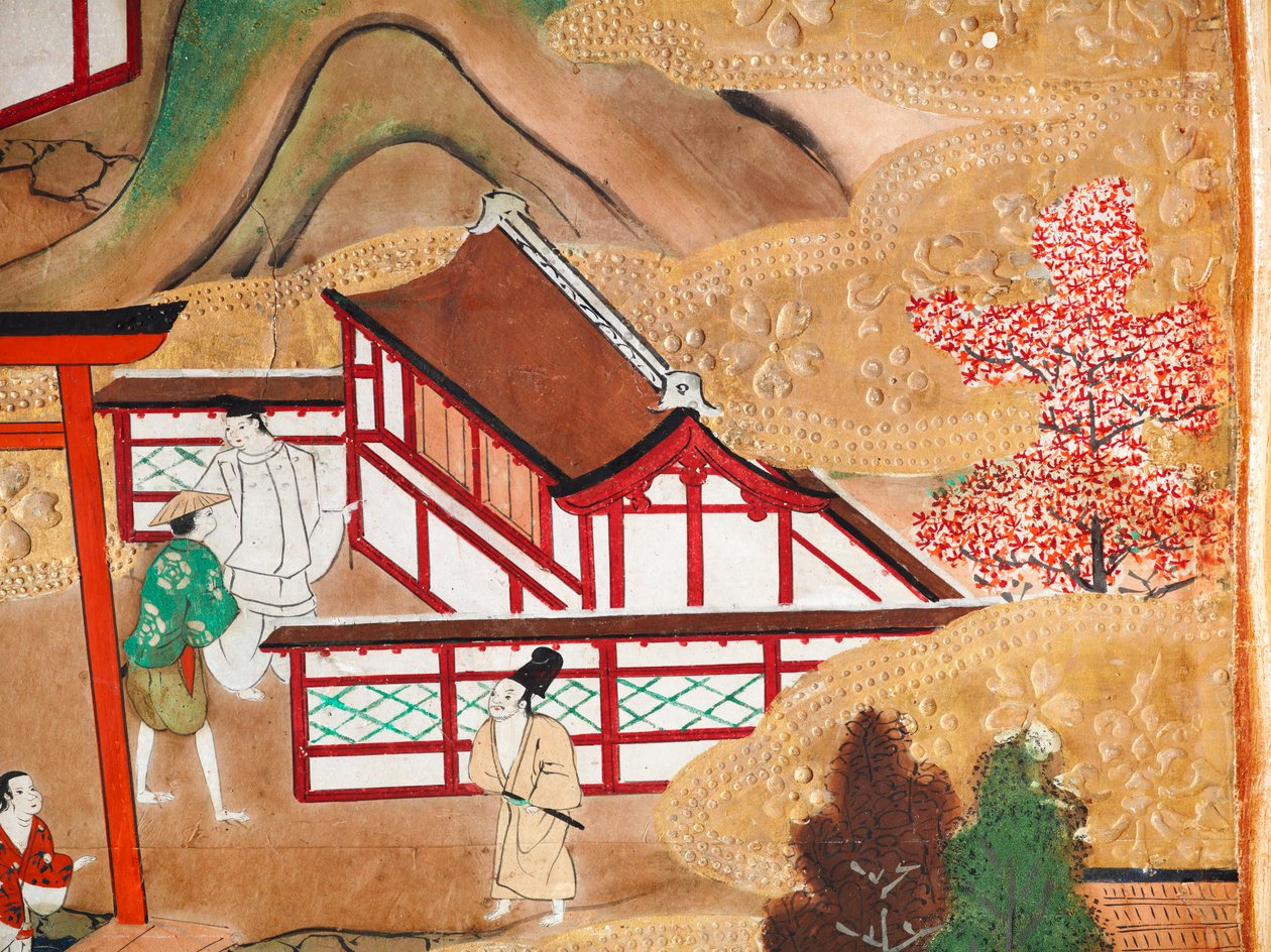 長一屏風 - 八曲一双屏風（絵画） 作： 日本語学校