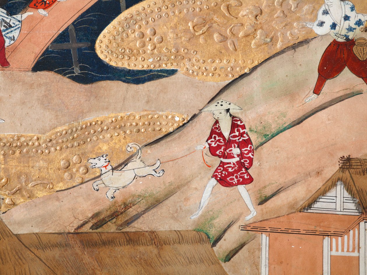 長一屏風 - 八曲一双屏風（絵画） 作： 日本語学校